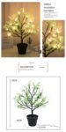 Popular LED simulation potted tree lights garden balcony landscaping atmosphere lighting cross-border decorative lights