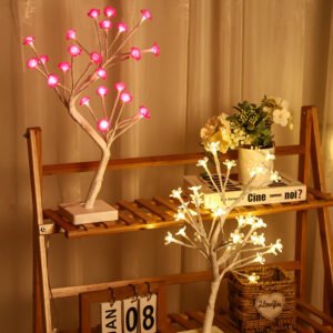 Festive LED shape decorative light USB battery dual-use atmosphere landscaping simulation tree light