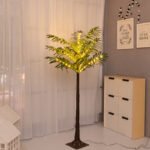 LED simulation green plant landscaping luminous tree eucalyptus leaves olive leaves eucalyptus leaves coconut trees