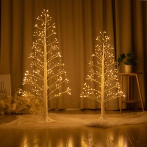 Copper wire tree lights for home bedroom holiday decoration tree lights warm courtyard atmosphere landscaping decorative lighting