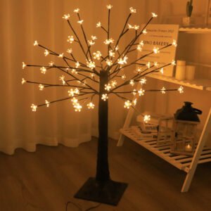 LED simulation small tree lights room layout balcony garden landscaping decoration warm color lighting