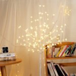 LED simulation tree branch lights room layout outdoor landscaping white tree lights festive atmosphere decorative tree lights