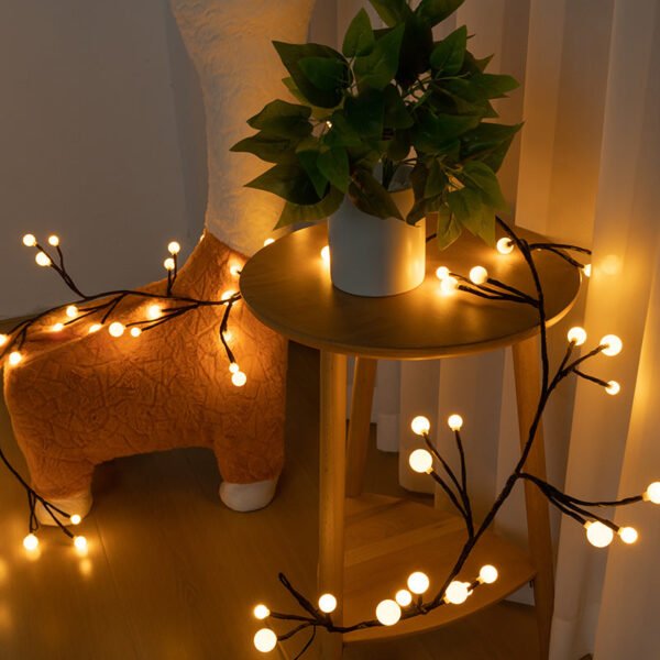 Internet celebrity popular LED branch rattan light string living room and bedroom layout colorful light string holiday wedding decoration