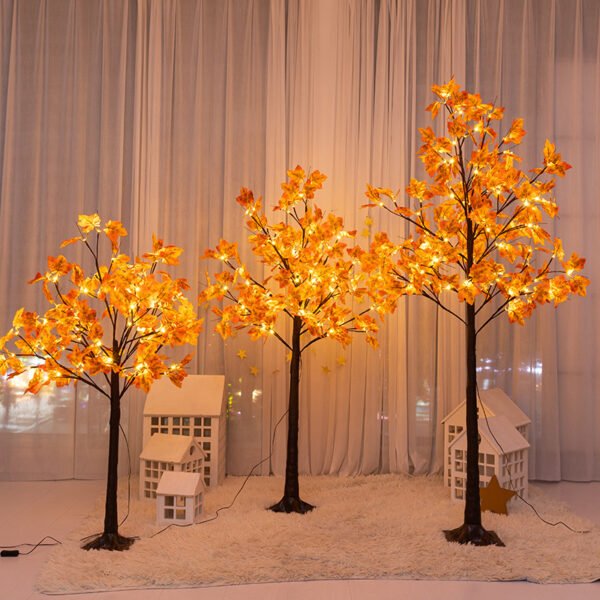 Cross-border sales of LED simulation maple tree lights usb festive atmosphere decorative lights indoor and outdoor decoration landscape